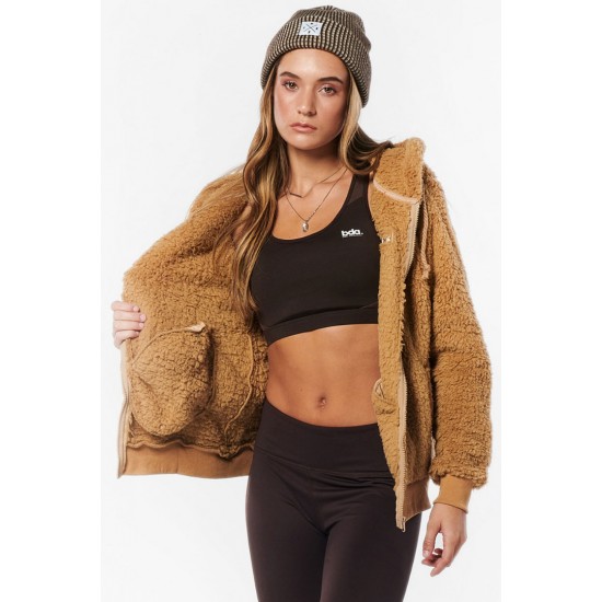 BODY ACTION SHERPA HOODIE 071229 01 ΚΑΦΕ