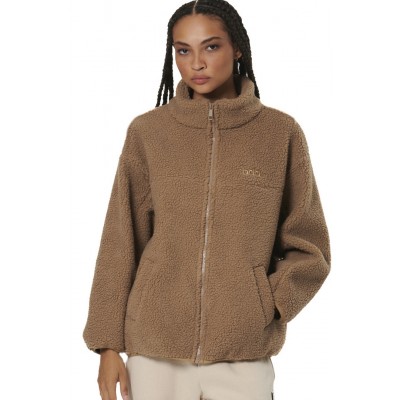 BODY ACTION FAUX SHEEPSKIN JACKET 071519 01 ΚΑΦΕ 