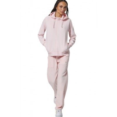 BODY ACTION FLEECE FULL ZIP HOODIE 071520 01 ΡΟΖ 