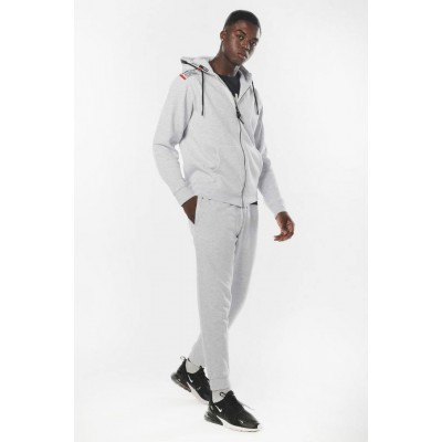 BODY ACTION FULL ZIP HOODIE 073220 01 ΓΚΡΙ