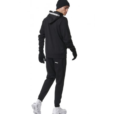 BODY ACTION FULL ZIPP HOODIE 073416 01 ΜΑΥΡΟ 