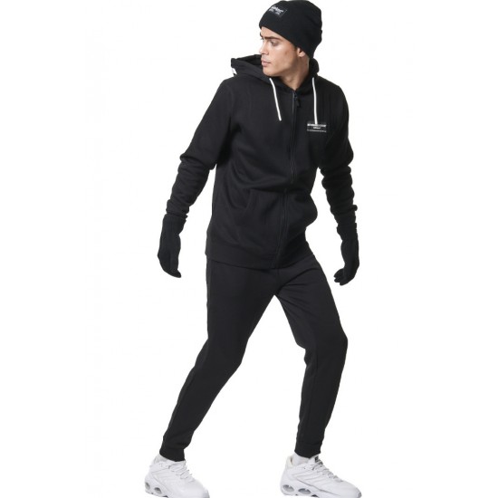 BODY ACTION FULL ZIPP HOODIE 073416 01 ΜΑΥΡΟ 