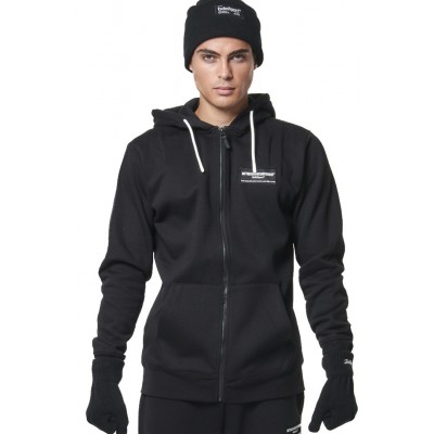 BODY ACTION FULL ZIPP HOODIE 073416 01 ΜΑΥΡΟ 