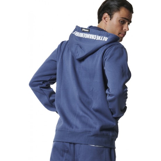 BODY ACTION FULL ZIPP HOODIE 073416 01 ΜΠΛΕ 