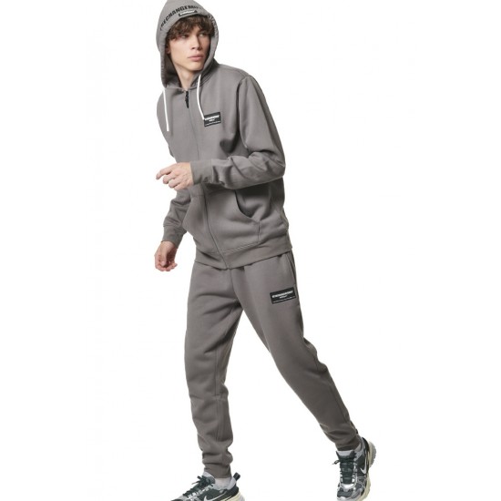 BODY ACTION FULL ZIPP HOODIE 073416 01 ΓΚΡΙ 