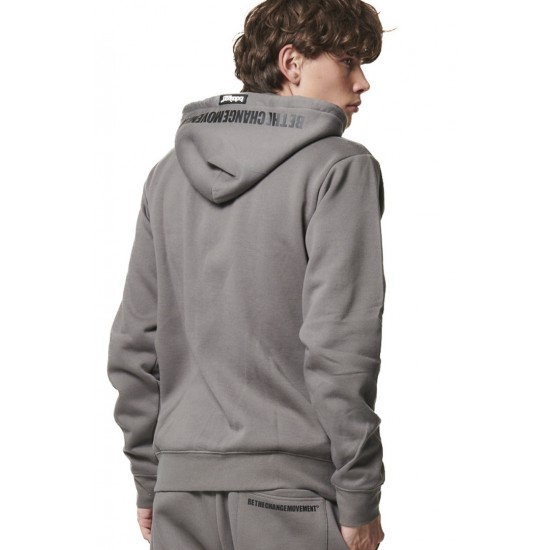 BODY ACTION FULL ZIPP HOODIE 073416 01 ΓΚΡΙ 