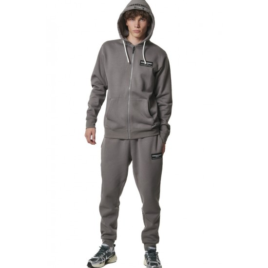 BODY ACTION FULL ZIPP HOODIE 073416 01 ΓΚΡΙ 