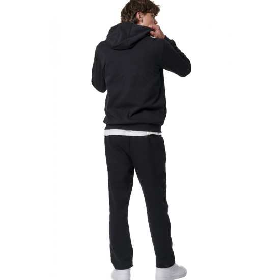BODY ACTION FULL ZIP HOODIE 073419 01 ΜΑΥΡΟ 