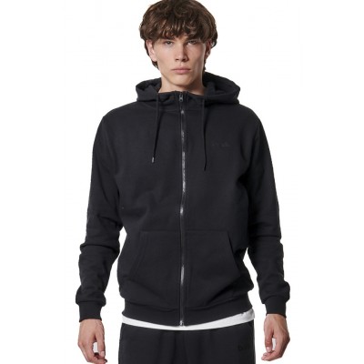 BODY ACTION FULL ZIP HOODIE 073419 01 ΜΑΥΡΟ 