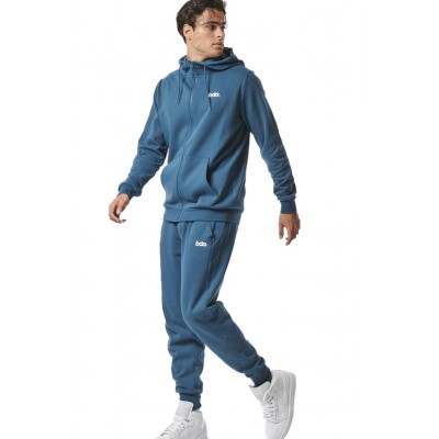 BODY ACTION FULL ZIP HOODIE 073419 01 ΜΠΛΕ 