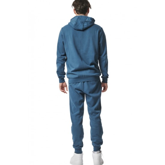 BODY ACTION FULL ZIP HOODIE 073419 01 ΜΠΛΕ 