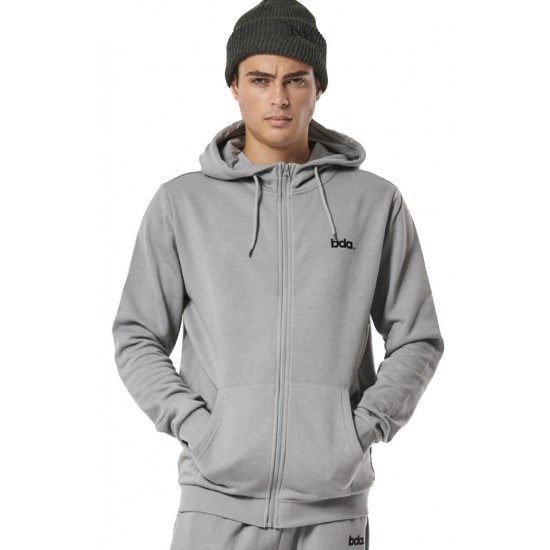 BODY ACTION FULL ZIP HOODIE 073419 01 ΓΚΡΙ 