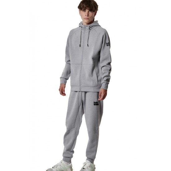 BODY ACTION TECH FLEECE ΖΑΚΕΤΑ ΜΕ ΚΟΥΚΟΥΛΑ 073420 01 ΑΣΗΜΙ ΓΚΡΙ 