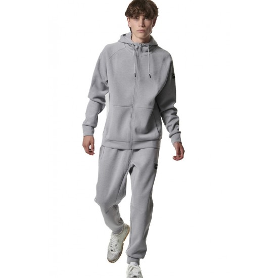 BODY ACTION TECH FLEECE ΖΑΚΕΤΑ ΜΕ ΚΟΥΚΟΥΛΑ 073420 01 ΑΣΗΜΙ ΓΚΡΙ 