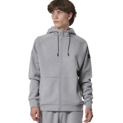 BODY ACTION TECH FLEECE ΖΑΚΕΤΑ ΜΕ ΚΟΥΚΟΥΛΑ 073420 01 ΑΣΗΜΙ ΓΚΡΙ 