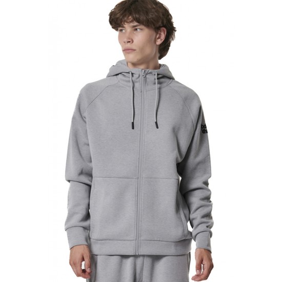 BODY ACTION TECH FLEECE ΖΑΚΕΤΑ ΜΕ ΚΟΥΚΟΥΛΑ 073420 01 ΑΣΗΜΙ ΓΚΡΙ 