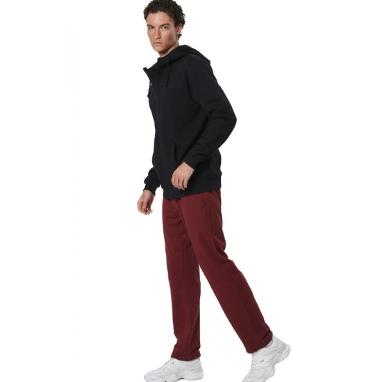 BODY ACTION FULL ZIP HOODIE 073520 01 ΜΑΥΡΟ 