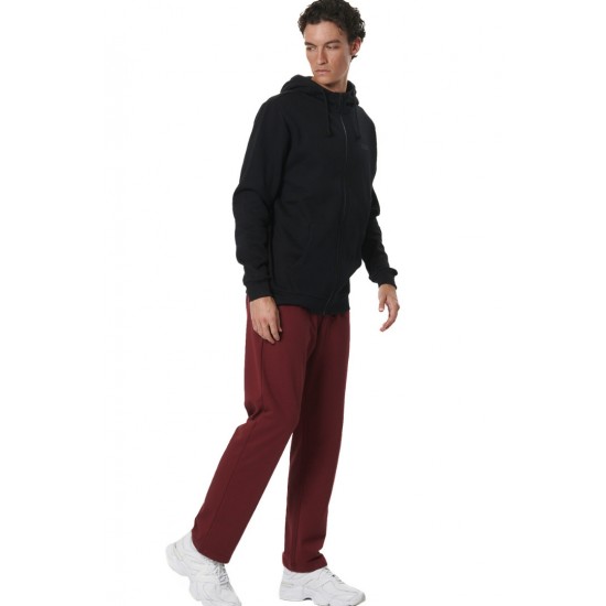 BODY ACTION FULL ZIP HOODIE 073520 01 ΜΑΥΡΟ 