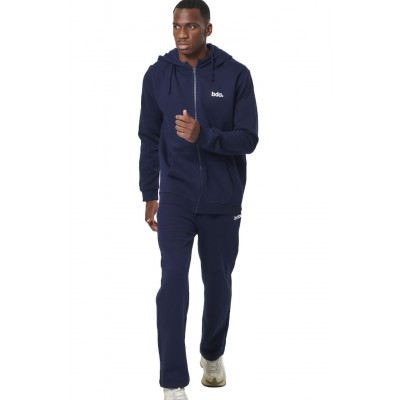BODY ACTION FULL ZIP HOODIE 073520 01 ΜΠΛΕ 
