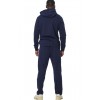 BODY ACTION FULL ZIP HOODIE 073520 01 ΜΠΛΕ 