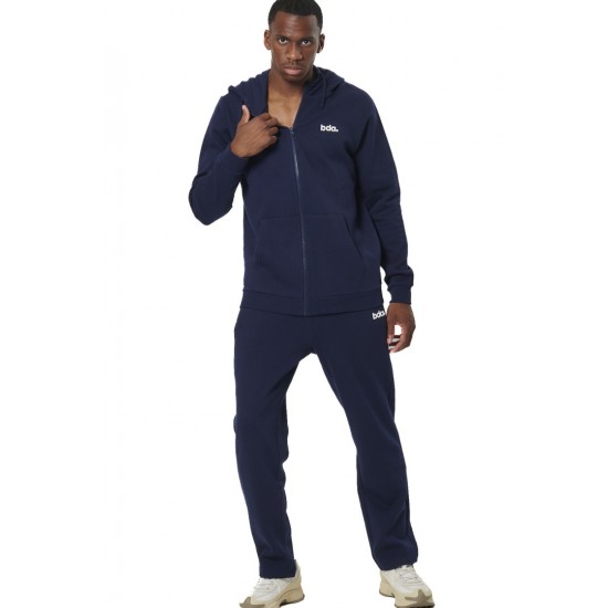 BODY ACTION FULL ZIP HOODIE 073520 01 ΜΠΛΕ 