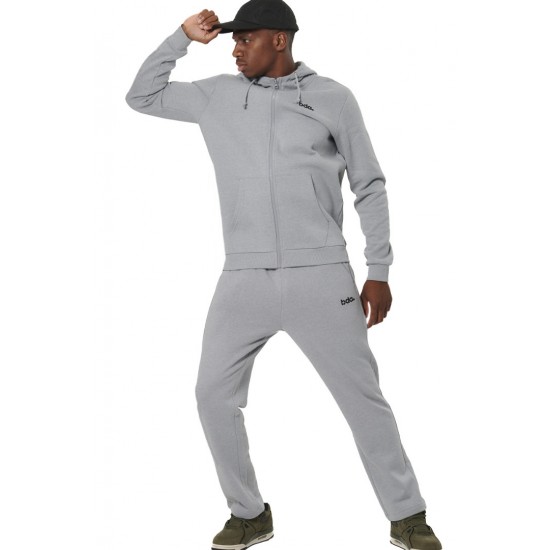 BODY ACTION FULL ZIP HOODIE 073520 01 ΓΚΡΙ 