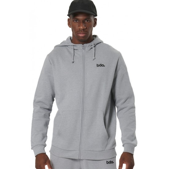 BODY ACTION FULL ZIP HOODIE 073520 01 ΓΚΡΙ 
