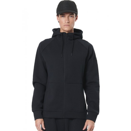 BODY ACTION TECH ZIP HOODIE 073521 01 ΜΑΥΡΟ 