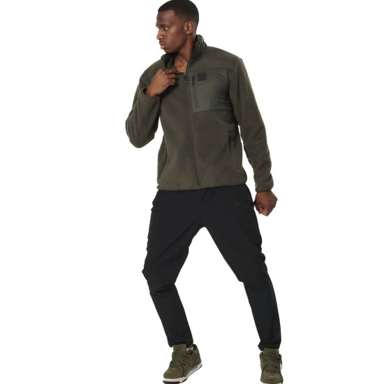 BODY ACTION SHERPA FLEECE JACKET 073531 01 ΧΑΚΙ 