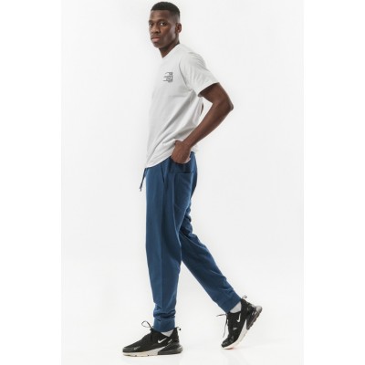 BODY ACTION TAPERED SWEATPANTS 023328 01 ΜΠΛΕ