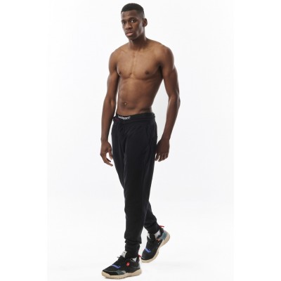 BODY ACTION TAPERED SWEATPANTS 023328 01 ΜΑΥΡΟ