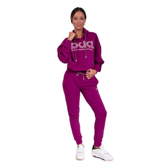 BODY ACTION WOMEN OVERSIZED CROPPED HOODIE 061219 01 ΜΩΒ