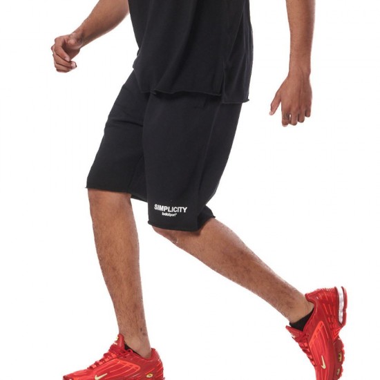 BODY ACTION SWEAT SHORTS 033417-01 ΜΑΥΡΟ