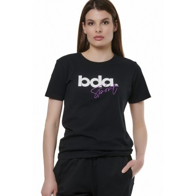 BODY ACTION LOGO T-SHIRT 051518-01 ΜΑΥΡΟ