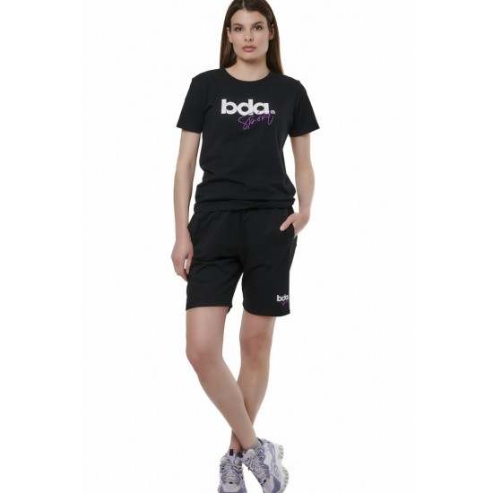 BODY ACTION LOGO T-SHIRT 051518-01 ΜΑΥΡΟ