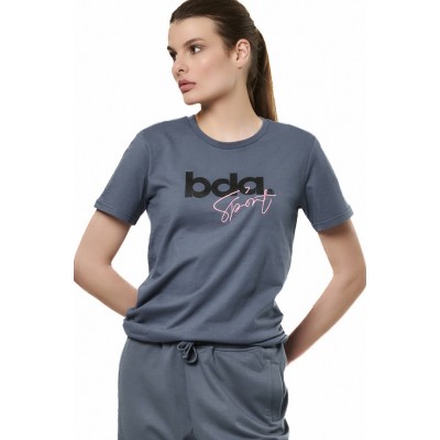 BODY ACTION LOGO T-SHIRT 051518-01 ΜΠΛΕ