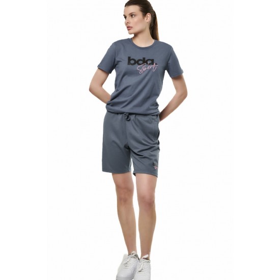 BODY ACTION LOGO T-SHIRT 051518-01 ΜΠΛΕ