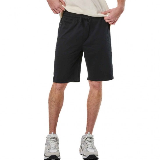 BODY ACTION ESSENTIAL FRENCH TERRY PANTS 033516-01 ΜΑΥΡΟ