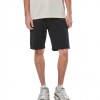 BODY ACTION ESSENTIAL FRENCH TERRY PANTS 033516-01 ΜΑΥΡΟ
