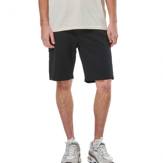 BODY ACTION ESSENTIAL FRENCH TERRY PANTS 033516-01 ΜΑΥΡΟ