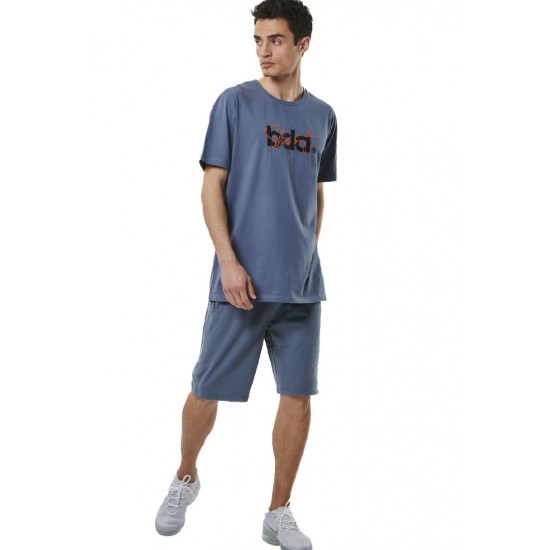 BODY ACTION ESSENTIAL FRENCH TERRY PANTS 033516-01 ΜΠΛΕ