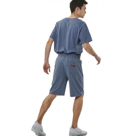 BODY ACTION ESSENTIAL FRENCH TERRY PANTS 033516-01 ΜΠΛΕ