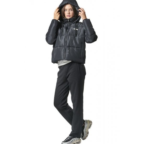 BODY ACTION ΚΑΠΙΤΟΝΕ CROPPED ΜΠΟΥΦΑΝ 071428 01 ΜΑΥΡΟ 