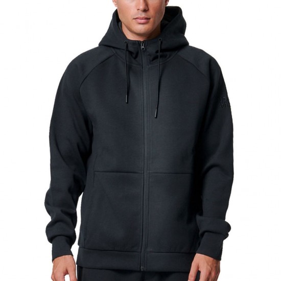 BODY ACTION TECH FLEECE ΖΑΚΕΤΑ ΜΕ ΚΟΥΚΟΥΛΑ 073420 01 ΜΑΥΡΟ