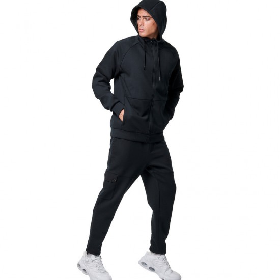 BODY ACTION TECH FLEECE ΖΑΚΕΤΑ ΜΕ ΚΟΥΚΟΥΛΑ 073420 01 ΜΑΥΡΟ