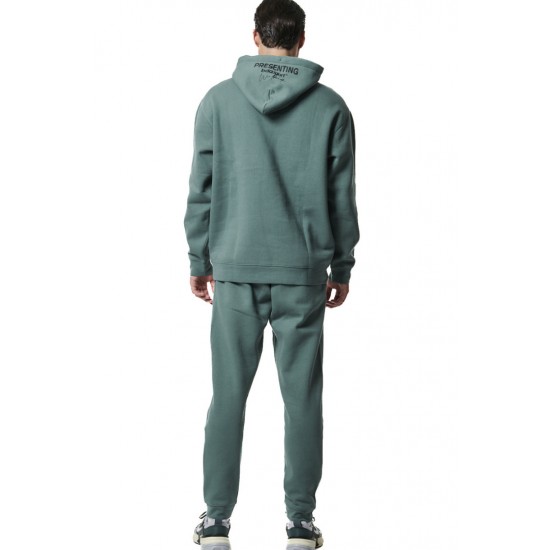 BODY ACTION FLEECE SWEATPANTS 023444 01 ΠΡΑΣΙΝΟ 