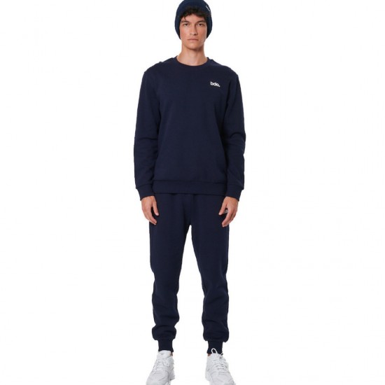 BODY ACTION FLEECE SPORTSTYLE JOGGERS 023530 01 ΜΠΛΕ 