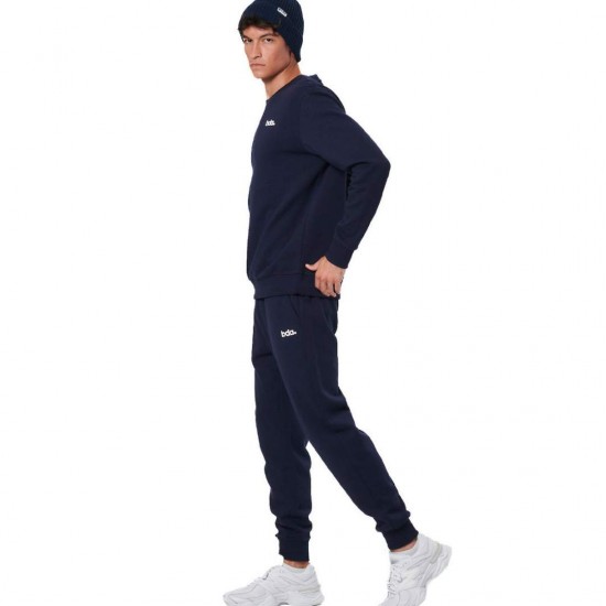 BODY ACTION FLEECE SPORTSTYLE JOGGERS 023530 01 ΜΠΛΕ 
