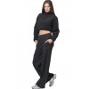 BODY ACTION WIDE LEG SWEATPANTS 021447 01 ΜΑΥΡΟ 
