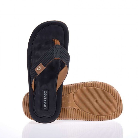 CARTAGO FLIP FLOPS 22912 82614 ΜΑΥΡΟ ΚΑΦΕ